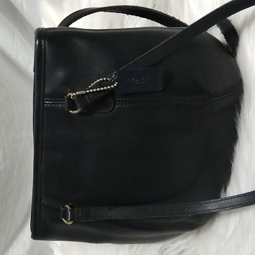 (#1) RARE! Coach Vtg Framed Leather Pouch Hinged Frame Closure - Picture 3 of 15